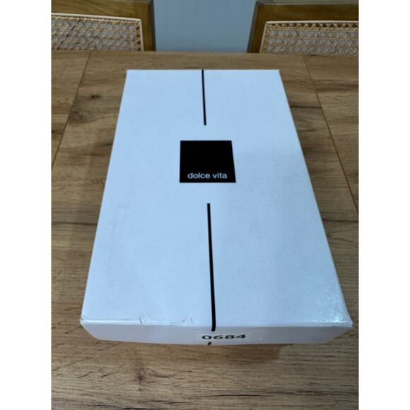 Dolce Vita Pheby Heel Beige Silk Textile Size 7 NIB Sophisticated Formal Slip-On - Picture 13 of 14